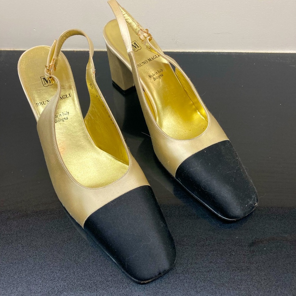 Bruno Magli silk sling back - Vintage